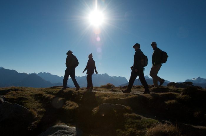 Above the Great Aletsch Glacier