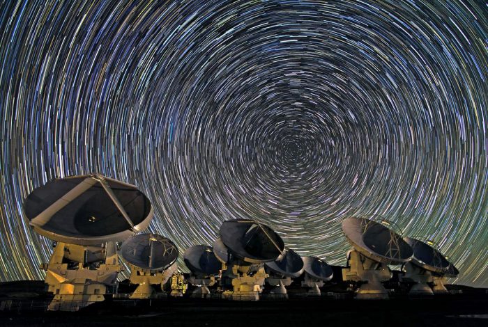 Star Trails Above the Atacama Desert