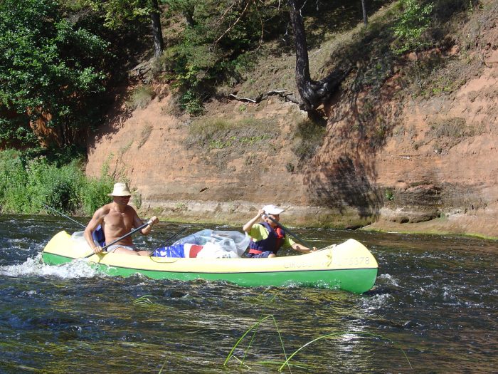 Family Canoeing Trip in Gauja River, Latvia