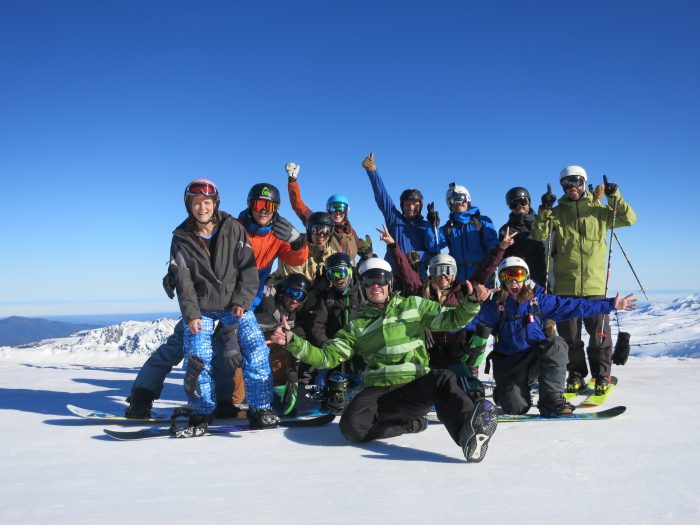 Group at Nevados de Chillan