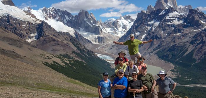 Guests on our Patagonia Hiking Adventure 'Condor' trip
