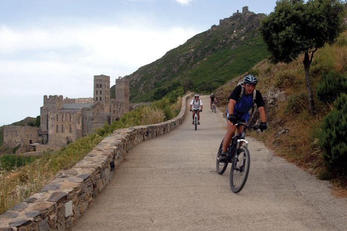 Cycling Near Sant Pere de Rodes in Cap de Creus Natural Park