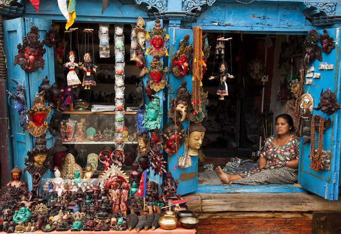 Shop in Bhaktapur, near Kathmandu Nepal