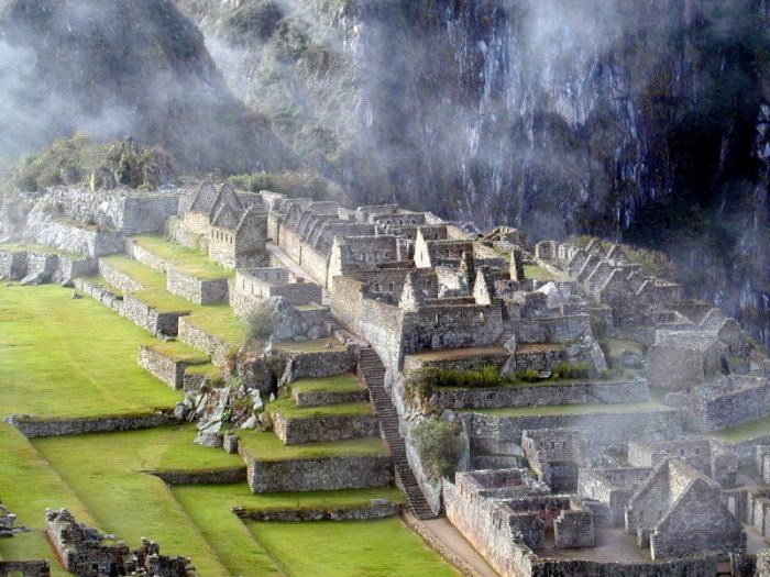 Fog Hugging Machu Picchu