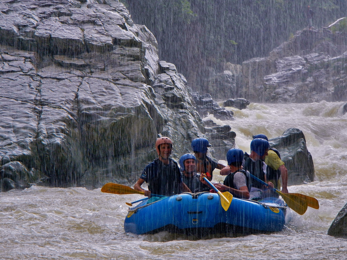 Mamoni River Rafting under heavy rain