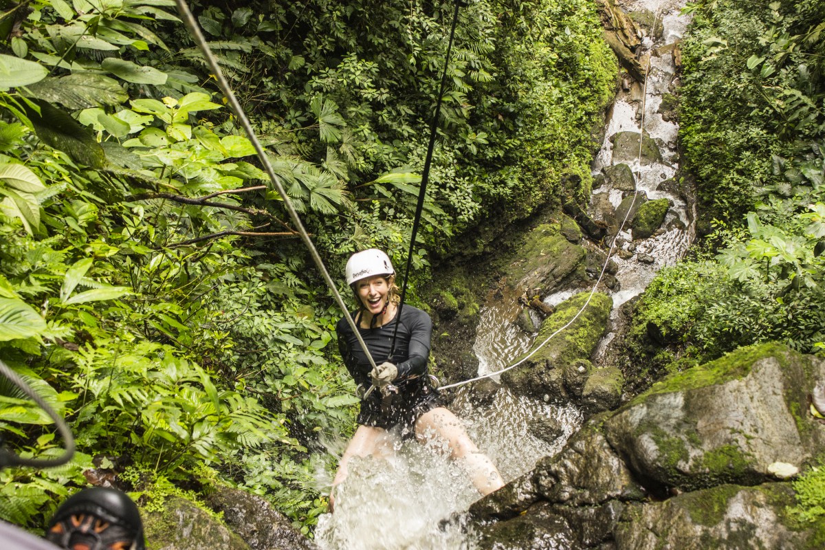 Abseiling at Jungle Waterfalls