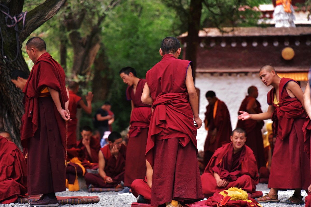 Debates at Sera Monastery in Lhasa, Tibet