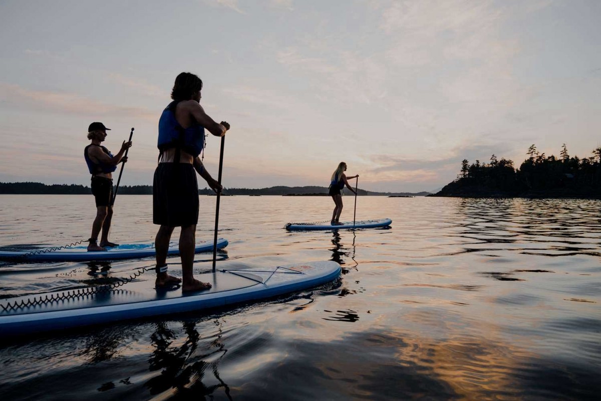 Paddleboarding in Tofino, British Columbia