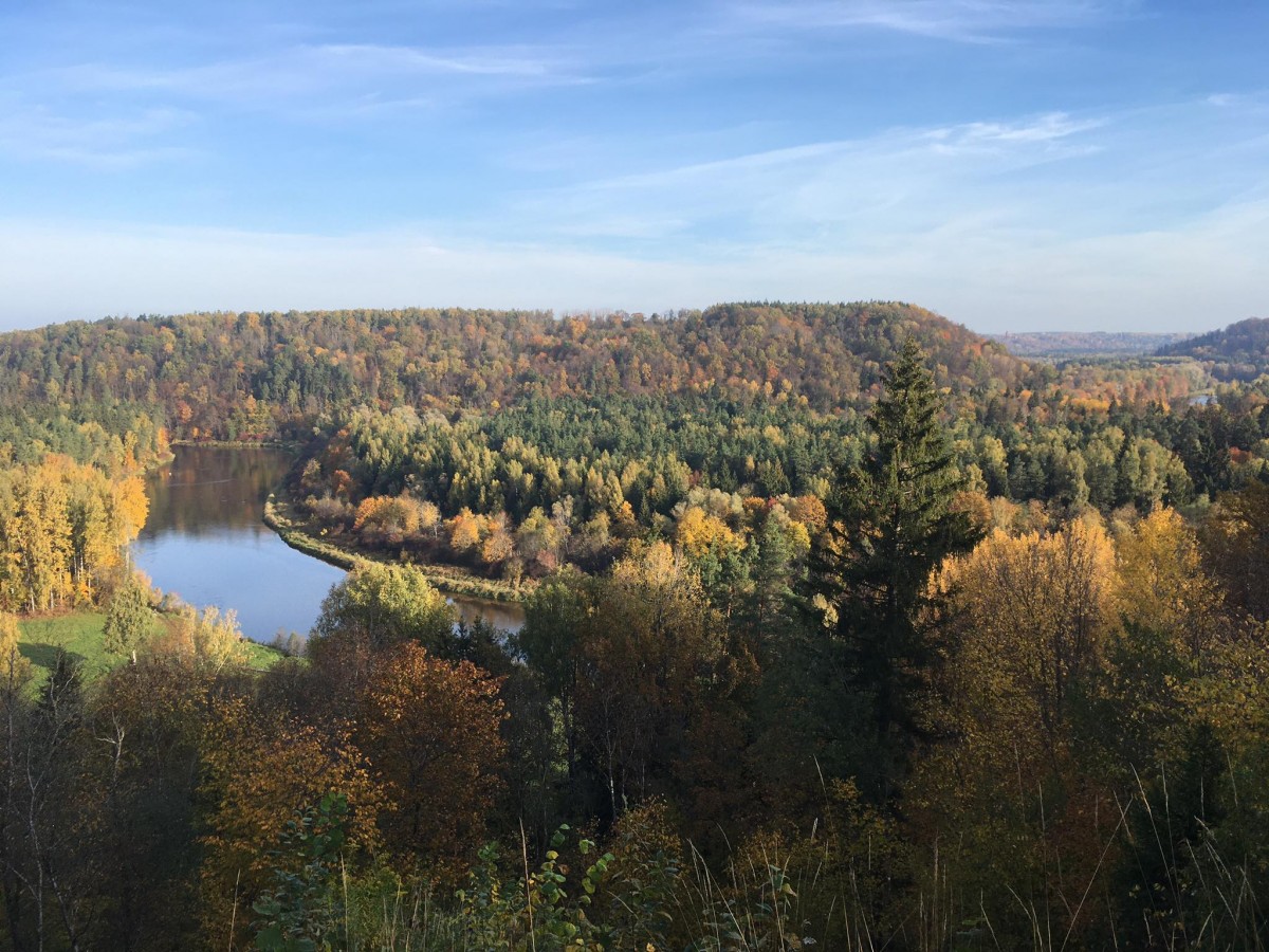 Gauja River Valley in Autumn