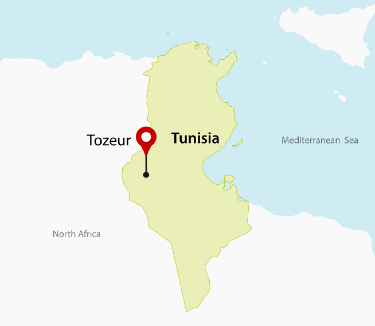 Map of Tozeur